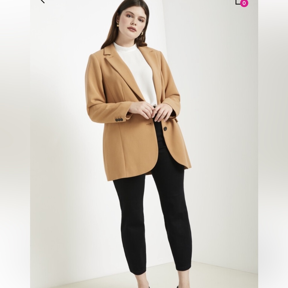 Plus size tan Eloquii blazer